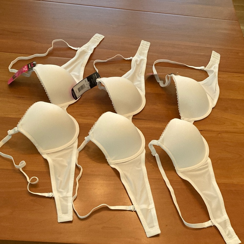 Bundle of Maidenform White Underwire Bras